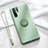 Ultra-thin Silicone Gel Soft Case Cover with Magnetic Finger Ring Stand T03 for Huawei P30 Pro Green