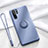 Ultra-thin Silicone Gel Soft Case Cover with Magnetic Finger Ring Stand T03 for Huawei P30 Pro New Edition Purple