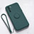 Ultra-thin Silicone Gel Soft Case Cover with Magnetic Finger Ring Stand T03 for Oppo K7 5G