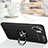 Ultra-thin Silicone Gel Soft Case Cover with Magnetic Finger Ring Stand T03 for Samsung Galaxy Note 10 Plus 5G