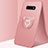 Ultra-thin Silicone Gel Soft Case Cover with Magnetic Finger Ring Stand T03 for Samsung Galaxy S10e