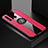 Ultra-thin Silicone Gel Soft Case Cover with Magnetic Finger Ring Stand T04 for Huawei Honor 20E Red