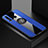 Ultra-thin Silicone Gel Soft Case Cover with Magnetic Finger Ring Stand T04 for Huawei Honor 20i Blue