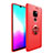 Ultra-thin Silicone Gel Soft Case Cover with Magnetic Finger Ring Stand T04 for Huawei Mate 20 X 5G Red