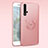 Ultra-thin Silicone Gel Soft Case Cover with Magnetic Finger Ring Stand T04 for Huawei Nova 5T