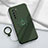 Ultra-thin Silicone Gel Soft Case Cover with Magnetic Finger Ring Stand T04 for Huawei Nova 7 SE 5G Green