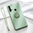 Ultra-thin Silicone Gel Soft Case Cover with Magnetic Finger Ring Stand T04 for Huawei P20 Lite (2019) Green