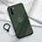 Ultra-thin Silicone Gel Soft Case Cover with Magnetic Finger Ring Stand T04 for Oppo A91