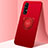 Ultra-thin Silicone Gel Soft Case Cover with Magnetic Finger Ring Stand T04 for Oppo Find X2 Neo