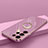 Ultra-thin Silicone Gel Soft Case Cover with Magnetic Finger Ring Stand T04 for Samsung Galaxy S21 Ultra 5G Purple
