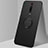 Ultra-thin Silicone Gel Soft Case Cover with Magnetic Finger Ring Stand T04 for Xiaomi Mi 9T Pro Black