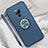 Ultra-thin Silicone Gel Soft Case Cover with Magnetic Finger Ring Stand T05 for Huawei Mate 20 X 5G Blue