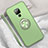Ultra-thin Silicone Gel Soft Case Cover with Magnetic Finger Ring Stand T05 for Huawei Mate 20 X 5G Green