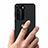 Ultra-thin Silicone Gel Soft Case Cover with Magnetic Finger Ring Stand T05 for Huawei P40 Pro