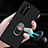 Ultra-thin Silicone Gel Soft Case Cover with Magnetic Finger Ring Stand T05 for Huawei P40 Pro