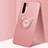 Ultra-thin Silicone Gel Soft Case Cover with Magnetic Finger Ring Stand T05 for Oppo K7 5G