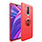 Ultra-thin Silicone Gel Soft Case Cover with Magnetic Finger Ring Stand T05 for Oppo R17 Pro Red