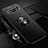 Ultra-thin Silicone Gel Soft Case Cover with Magnetic Finger Ring Stand T05 for Samsung Galaxy S10 Plus Black