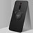 Ultra-thin Silicone Gel Soft Case Cover with Magnetic Finger Ring Stand T05 for Xiaomi Mi 9T Black