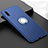 Ultra-thin Silicone Gel Soft Case Cover with Magnetic Finger Ring Stand T05 for Xiaomi Mi A3 Blue
