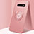 Ultra-thin Silicone Gel Soft Case Cover with Magnetic Finger Ring Stand T06 for Samsung Galaxy S10