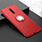 Ultra-thin Silicone Gel Soft Case Cover with Magnetic Finger Ring Stand T06 for Xiaomi Mi 9T Pro Red