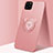 Ultra-thin Silicone Gel Soft Case Cover with Magnetic Finger Ring Stand T07 for Apple iPhone 11 Pro Pink