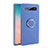 Ultra-thin Silicone Gel Soft Case Cover with Magnetic Finger Ring Stand T08 for Samsung Galaxy S10 Plus