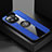Ultra-thin Silicone Gel Soft Case Cover with Magnetic Finger Ring Stand T08 for Xiaomi Mi 11 5G Blue