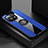 Ultra-thin Silicone Gel Soft Case Cover with Magnetic Finger Ring Stand T08 for Xiaomi Mi 11 Lite 4G Blue