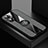 Ultra-thin Silicone Gel Soft Case Cover with Magnetic Finger Ring Stand X01L for OnePlus Nord N20 5G Gray