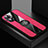 Ultra-thin Silicone Gel Soft Case Cover with Magnetic Finger Ring Stand X01L for OnePlus Nord N20 5G Red
