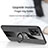 Ultra-thin Silicone Gel Soft Case Cover with Magnetic Finger Ring Stand X01L for OnePlus Nord N300 5G