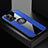 Ultra-thin Silicone Gel Soft Case Cover with Magnetic Finger Ring Stand X01L for OnePlus Nord N300 5G Blue