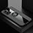 Ultra-thin Silicone Gel Soft Case Cover with Magnetic Finger Ring Stand X01L for OnePlus Nord N300 5G Gray