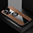 Ultra-thin Silicone Gel Soft Case Cover with Magnetic Finger Ring Stand X01L for Oppo A56S 5G Brown