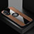 Ultra-thin Silicone Gel Soft Case Cover with Magnetic Finger Ring Stand X01L for Oppo A58 5G Brown