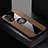 Ultra-thin Silicone Gel Soft Case Cover with Magnetic Finger Ring Stand X01L for Oppo A58x 5G Brown