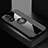 Ultra-thin Silicone Gel Soft Case Cover with Magnetic Finger Ring Stand X01L for Oppo A78 5G Gray