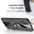Ultra-thin Silicone Gel Soft Case Cover with Magnetic Finger Ring Stand X01L for Oppo A95 4G