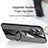 Ultra-thin Silicone Gel Soft Case Cover with Magnetic Finger Ring Stand X01L for Oppo Reno7 Pro 5G