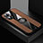 Ultra-thin Silicone Gel Soft Case Cover with Magnetic Finger Ring Stand X01L for Oppo Reno7 Z 5G Brown