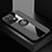 Ultra-thin Silicone Gel Soft Case Cover with Magnetic Finger Ring Stand X01L for Oppo Reno8 Pro 5G Gray