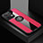 Ultra-thin Silicone Gel Soft Case Cover with Magnetic Finger Ring Stand X01L for Oppo Reno9 5G Red
