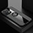 Ultra-thin Silicone Gel Soft Case Cover with Magnetic Finger Ring Stand X01L for Oppo Reno9 Pro+ Plus 5G Gray