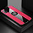 Ultra-thin Silicone Gel Soft Case Cover with Magnetic Finger Ring Stand X01L for Samsung Galaxy A01 Core Red