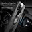 Ultra-thin Silicone Gel Soft Case Cover with Magnetic Finger Ring Stand X01L for Samsung Galaxy A42 5G