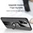 Ultra-thin Silicone Gel Soft Case Cover with Magnetic Finger Ring Stand X01L for Samsung Galaxy A51 5G