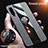 Ultra-thin Silicone Gel Soft Case Cover with Magnetic Finger Ring Stand X01L for Samsung Galaxy A90 5G