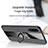 Ultra-thin Silicone Gel Soft Case Cover with Magnetic Finger Ring Stand X01L for Samsung Galaxy A90 5G